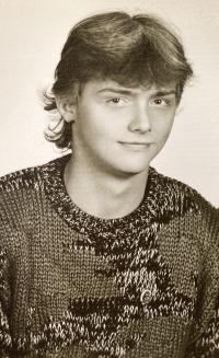 Zbyněk Jakš at the age of 17, 1984