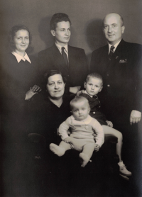 1 year old Jan Breník with his family