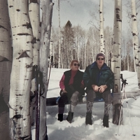 Vera´s parents while crosscountry skiing in Colorado, 1998
