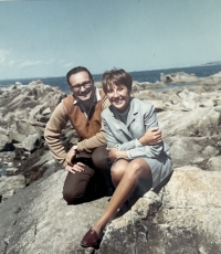 Vera with Mel, her husband, in Ireland, 1969