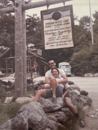 Vera with Mel, her husband, in New Hampshire, 1965