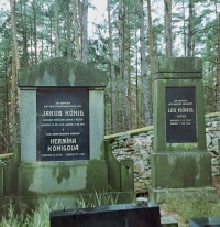 Jewish cemetery at Radobýl near Příbram, central Bohemia, with the graves of Victor´s grandparents, about 2005