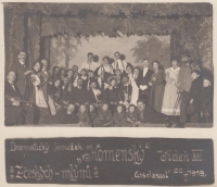 Uncle Vilém Kraus as a member of the Comenius volunteer association, Vienna, 1919