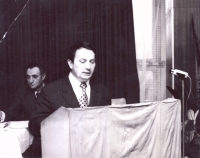 Fr. Němec, company conference ROH n. p. Kras, February 1974