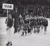 World Championship in Stockholm, entry of the USSR hockey team, 21 March 1969