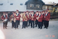 With the Broďanka marching band. 1999