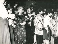 Divadlo poezie Regina s manželi Kaněrovými v roce 1987