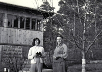 With daughter Růžena Kulísková, second half of the 1950s