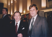 Invitation to the Prague Castle and a meeting with Václav Havel, early 1990s