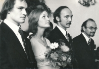 Wedding with Martin Kratochvil, 1979	