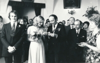 Wedding with Martin Kratochvil, 1979