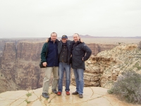 Johannes Guttman (in the middle) and Tomáš Mitáček (on the right) in the Grand Canyon