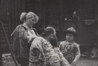 S manželkou Lenkou a synem Lukášem, konec 80. let 20. století