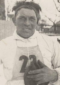 František Kalous at a ski race