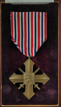 Czechoslovak War Cross, which her father received in memoriam