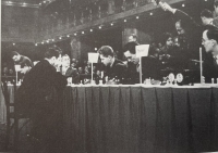Ján Plachetka's first meeting with Michail Taľ, a Simultaneous exhibition in Prague's Lucerna in 1961