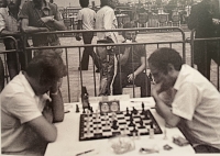 Chess Olympiad in Nice 1974, match Czechoslovakia - USSR, game Plachetka - Taľ