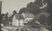 Kalous family house in Kunvald, a former mill, ca. 1960