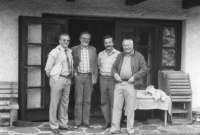 Stanislav Kubín with Jiří Zapletal, Václav Říha and Miroslav Horníček 