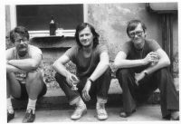 Jiří Suchomel (right) with Mirko Baum, 1976