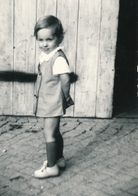 Krystina Hauck as a child