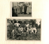 From a family album, below apparently dad in a work camp. 