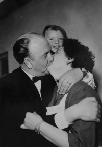 Mr. Loučka and Mrs. Loučková with their son Ladislav, 1962/63