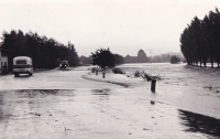 Flood in Brušperk in 1968