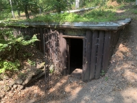 A replica of the bunker on Jankovov Vršok, the original one was burned down, seven partisans died in it