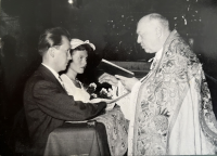 Vladimír Vonka, svatba, 1957