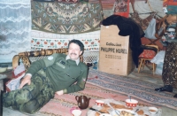 Pamir mountain range, the witness in a yurt, 1999