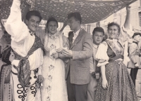 Věra Domincová in France in 1958