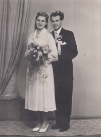 Wedding of Věra Domincová and Antonín Dominec, 1953
