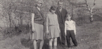 Witness with her husband and children, 1960s