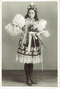 Mother wearing a folk costume, 1948