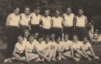 Sokol day, Bozena is down in the middle, 1953