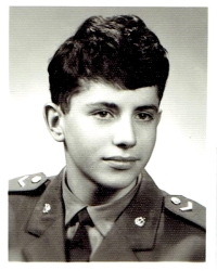 At military vocational school in Holešov, 1970