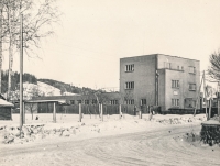 Cardboard factory of Otakar Mach Sr. after nationalization, before demolition, ca. 1950