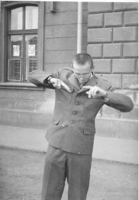 Private Zdenek Matuszek - basic military service in Rakovník, 1980