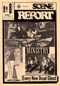 Front page of Scene Report magazine, 1992