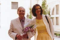 Karel Stoll with daughter Michaela Vašků