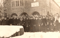 Czech school in Chudoba-Žakš, last year of school, 1951–1952