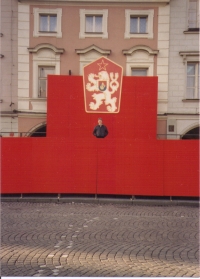 České Budějovice, celebration of 70 years of Czechoslovakia, autumn 1988
