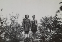 In Switzerland in the year 1946, with a Czech girl, who lived nearby 