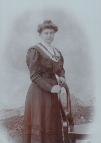 Grandmother Anna Vraštilová in Horažďovice