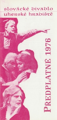 Eva Rovenská on the cover of the Slovácké divadlo brochure from 1976 