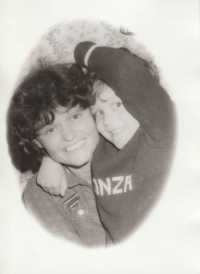 With son Jan, 1980 