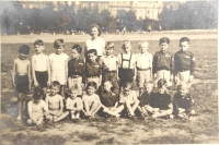 Sokol section (Václav Mařík in the first row, fourth from the right)