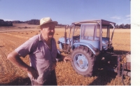 On his field, circa 2000