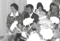 Marie Kosinová at the wedding